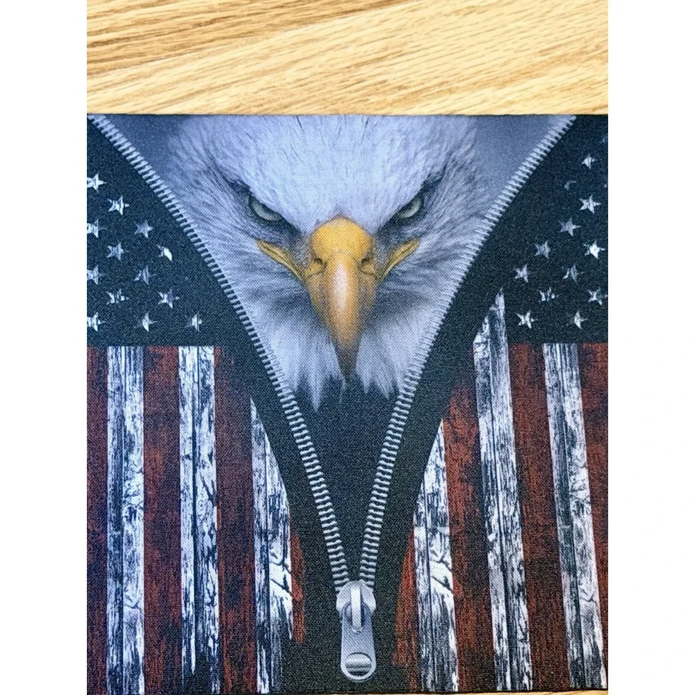 USA Eagle And Flag Mousepad     8.5 X 7